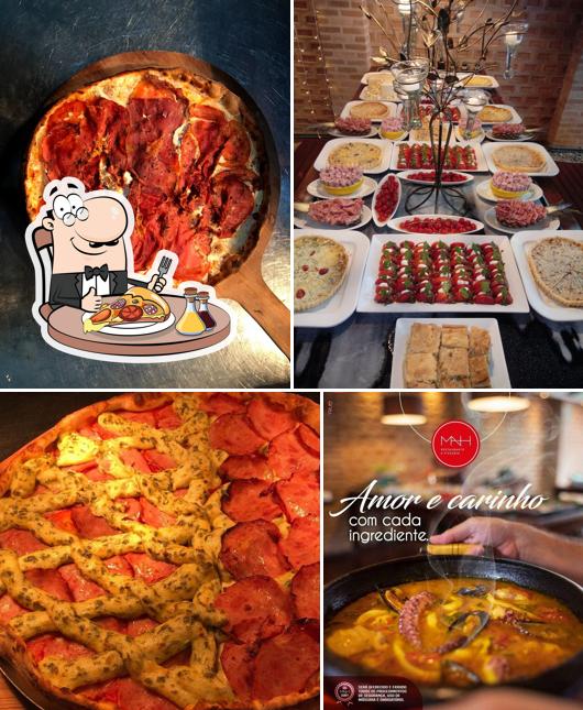 Experimente pizza no MAH Restaurante e Buffet