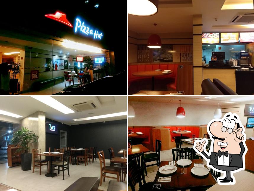 O interior do Pizza Hut José Malcher