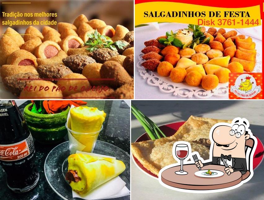 Platos en Rei do Pão de Queijo