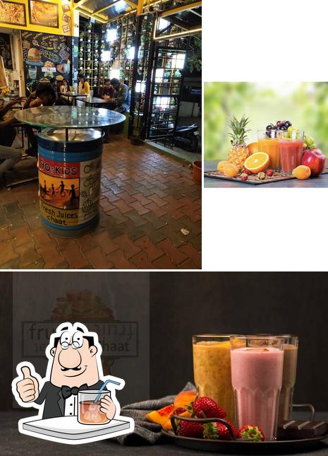 Take a look at the photo displaying drink and bar counter at FRUIT N CHAAT