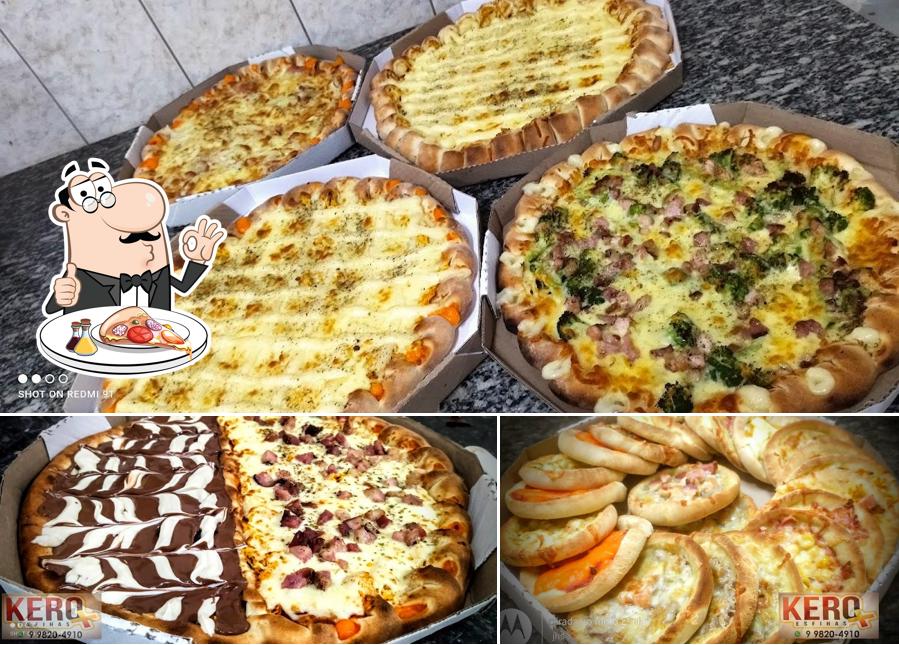 Escolha pizza no Kero Mais Esfihas e Pizzas