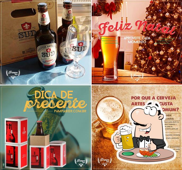 Peça um copo de cerveja leve ou escura