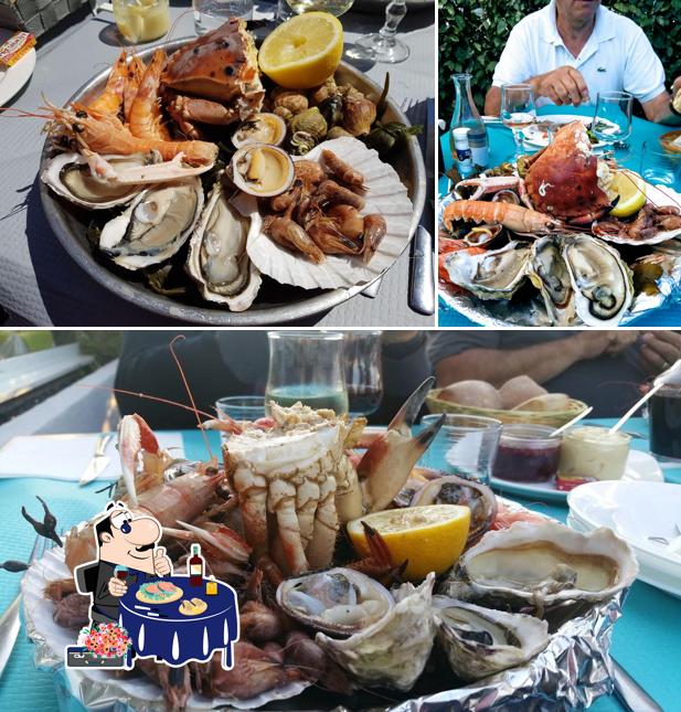 Commandez différents plats à base de fruits de mer servis par L'Écume de Courseulles