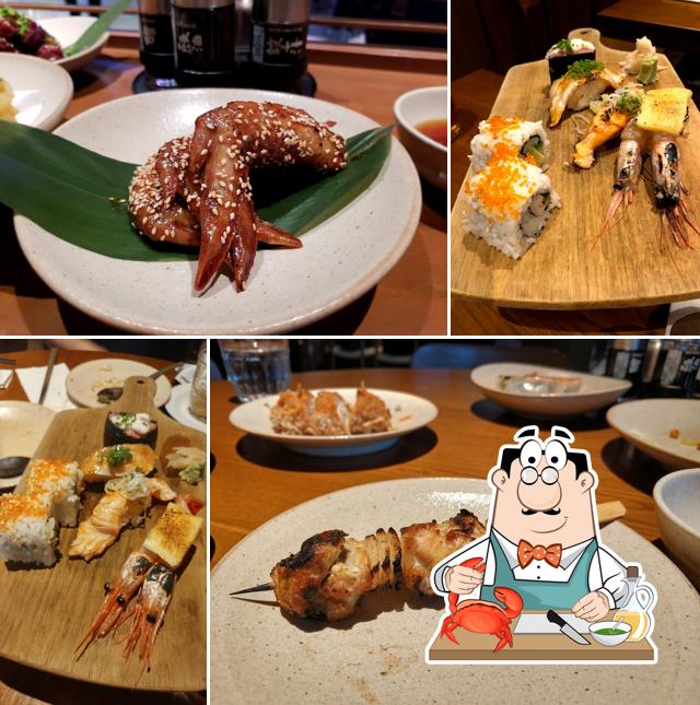 Попробуйте блюда с морепродуктами в "kikusan"