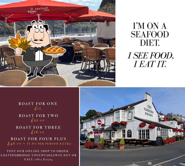 Menu of The Floating Bridge, Dartmouth - seafood restaurant reviews and ...