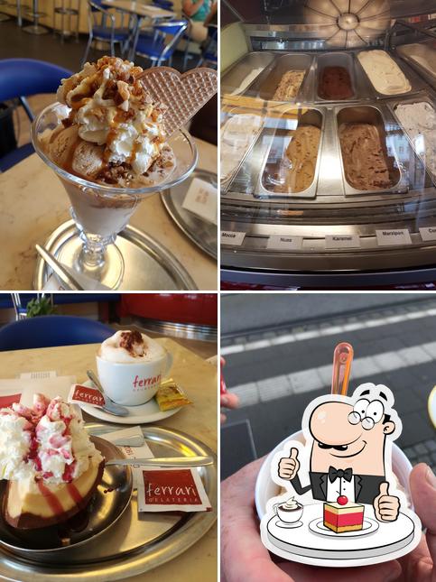 Gelateria Ferrari Eiscafe sert un nombre de desserts
