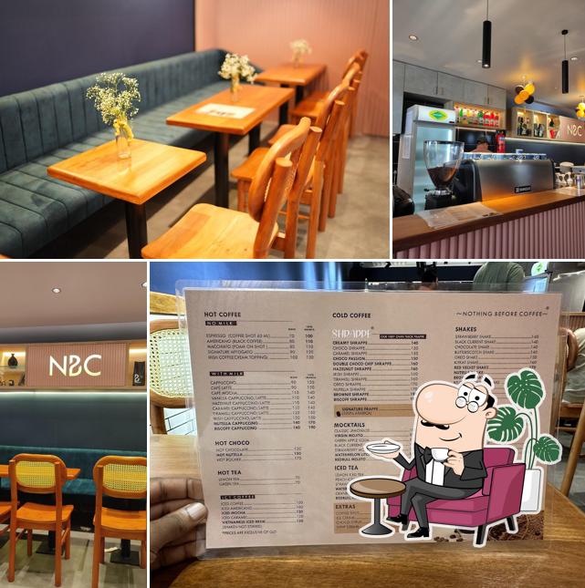The interior of Nothing Before Coffee