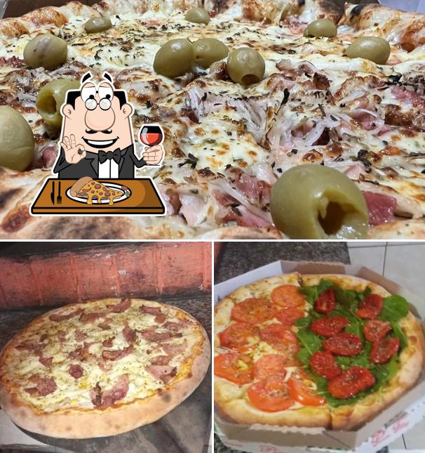 Peça diversos variedades de pizza