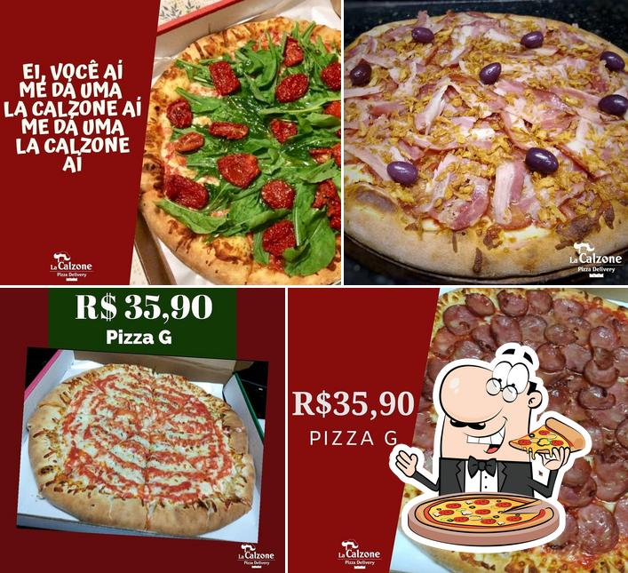 Peça pizza no La Calzone