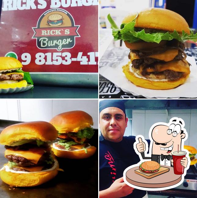 Os hambúrgueres do Rick's Burger - Águas de Lindóia irão saciar diferentes gostos