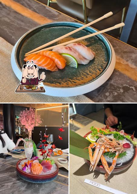 Prova i piatti di carne a Mood Sushi Restaurant Busnago