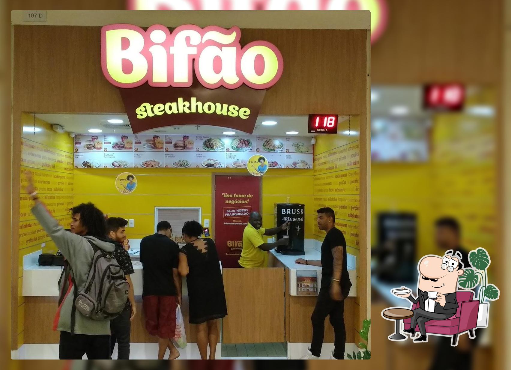 Veja imagens do interior do Bifão Steakhouse