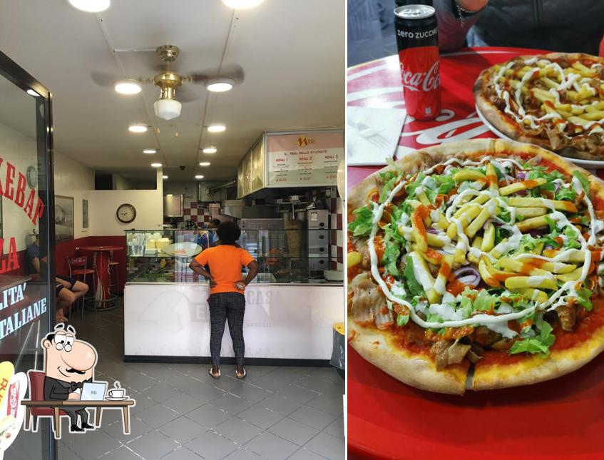 Gli interni di Casa del Kebap & Pizza