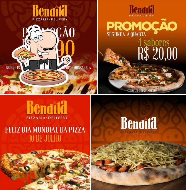 No Bendita Pizzaria Delivery, você pode desfrutar de pizza