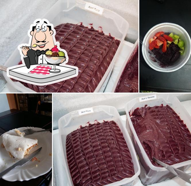 Engenho do açaí provê uma escolha de pratos doces