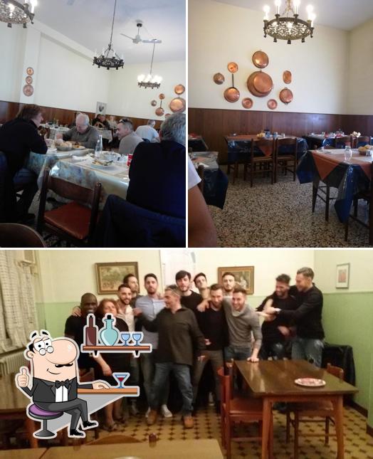 Gli interni di Trattoria del Sole