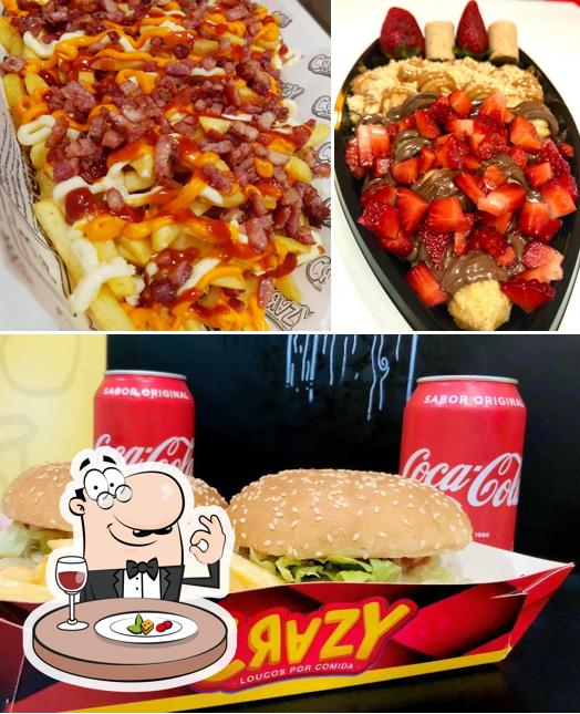 A Crazy loucos por comida se destaca pelo comida e bebida