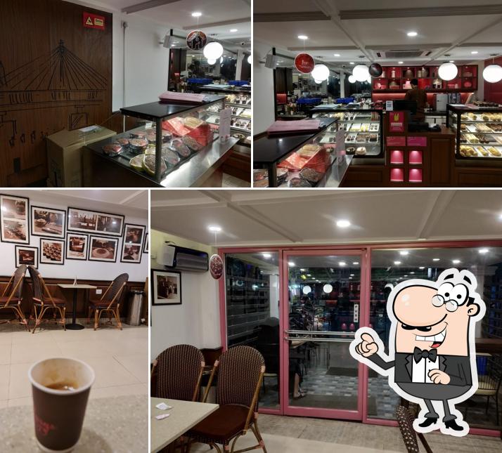 The interior of Flury's