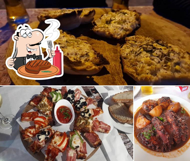 Закажите мясные блюда в "Snack Bar Pizzaria Paraíso"