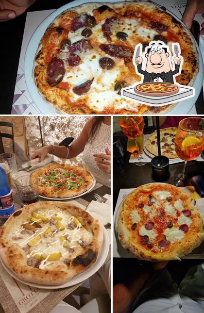 A Grotta Marcello Cagliari, puoi provare una bella pizza