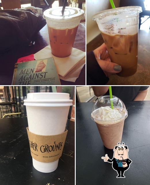 Higher Grounds Coffee Shoppe serves a number of beverages