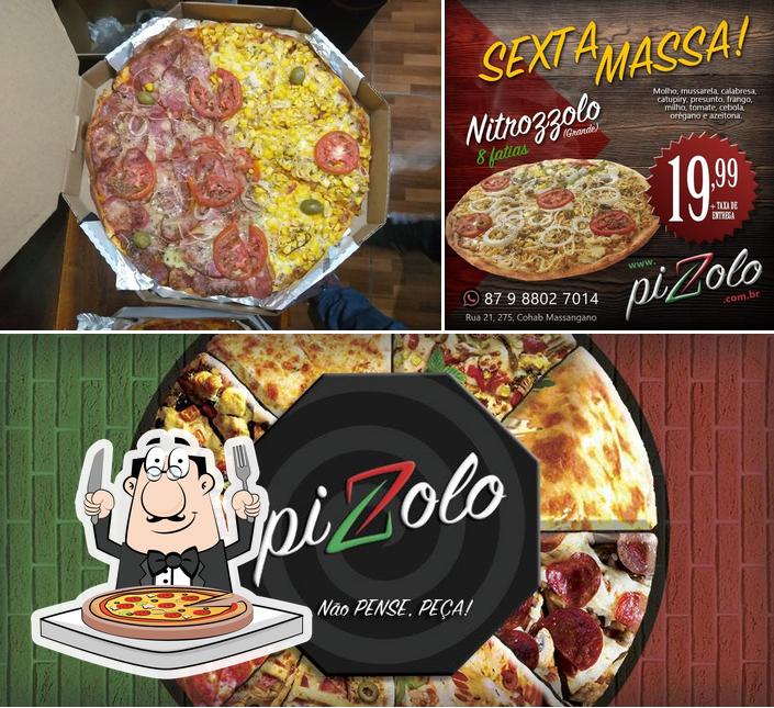 Consiga pizza no Pizzolo