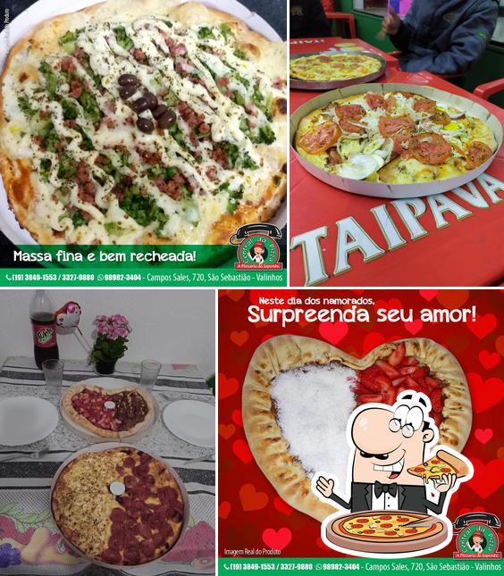 Peça pizza no Central da Pizza A Pizzaria do Japonês