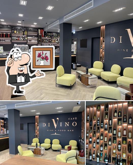 Questa è la foto che mostra la interni e vino di Divino Cafè - Wine Food Bar