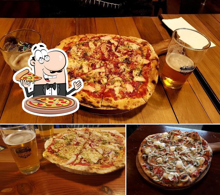 Get pizza at Ferris Road Brewery