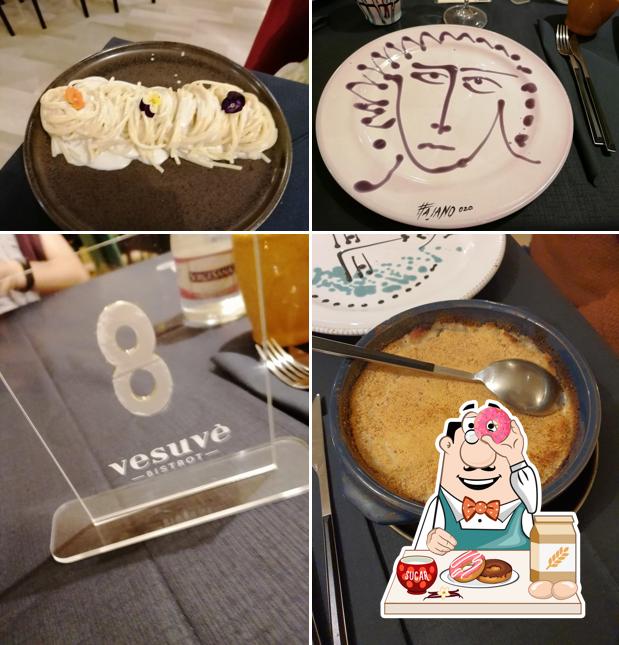 Vesuvè Bistrot serve un'ampia varietà di dolci