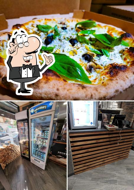 Vérifiez la photo indiquant la intérieur et pizza concernant Woodiz Asnières-sur-Seine