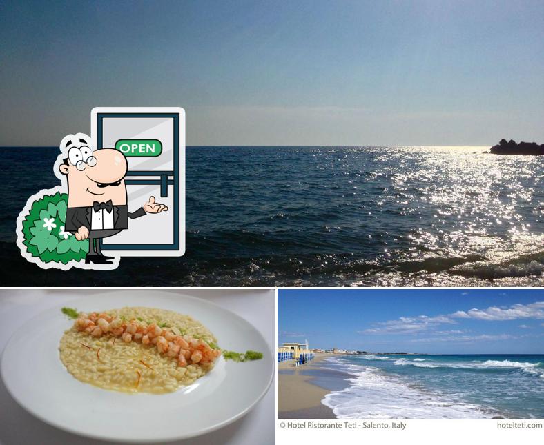 La immagine di esterno e cibo da Ristorante Teti