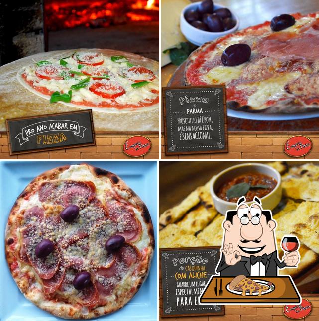 Escolha pizza no Empório da Pizza