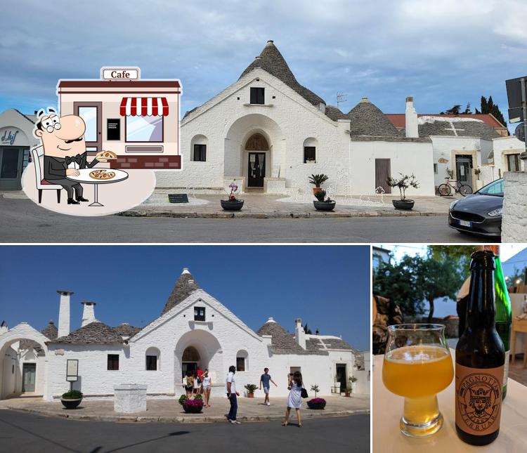 La esterno e birra del ristorante