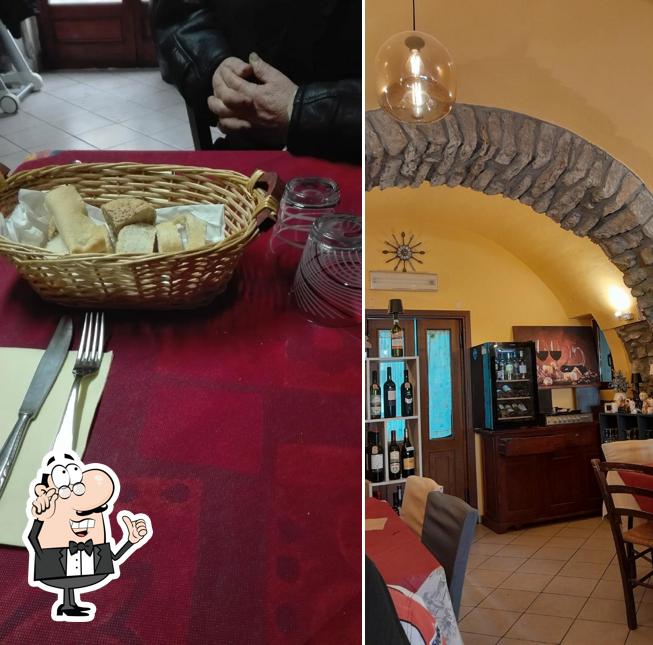 Gli interni di Trattoria "La Vecchia Mignegno"