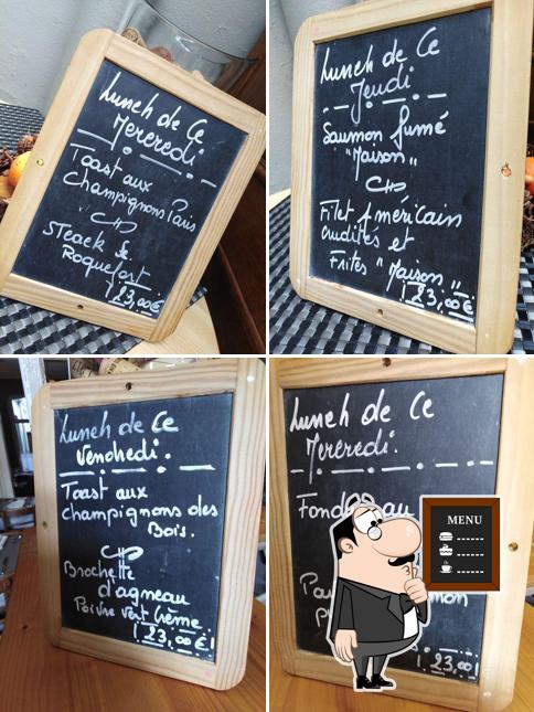 Découvrez le menu du jour sur le tableau