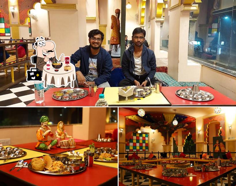 Meals at Navratna : Best Rajasthani Thali Paratha Bhopal Daal Baafla