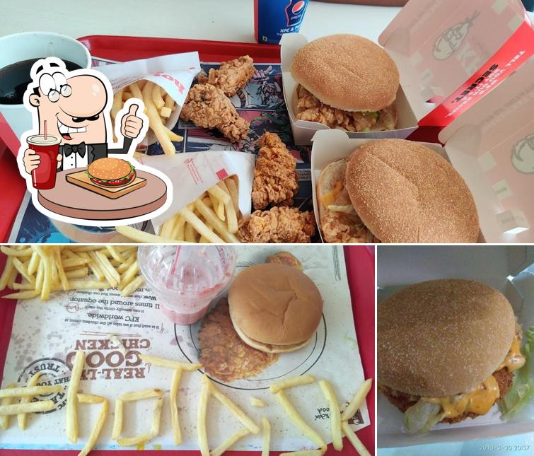 Get a burger at KFC
