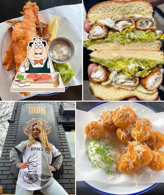 Fish and chips al Restaurant Brauerei