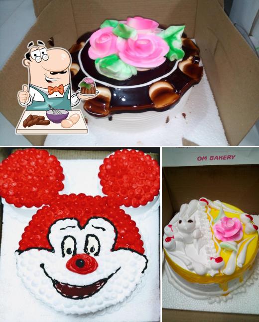 OM Bakery Best Bakery In Jhansi Online Cake Delivery Party Cake Birthday Cake Anniversary Cake Customise Cake serves a variety of sweet dishes