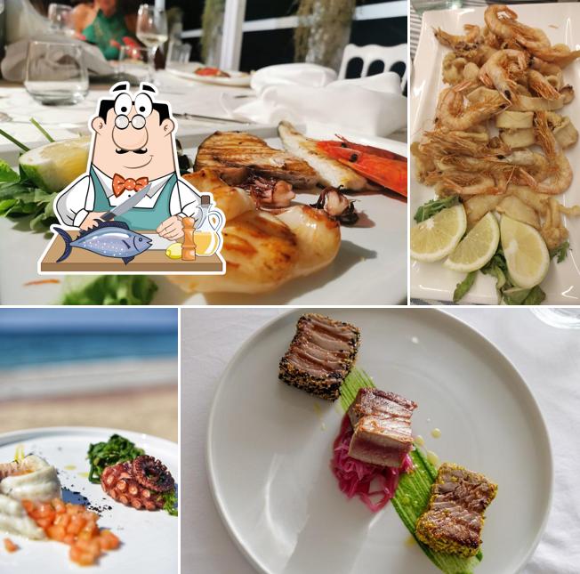 Salmone grigliato al REfresh Pizzo Ristorante Di Pesce Fresco Sala Ricevimenti In Riva Al Mare E Servizio Catering