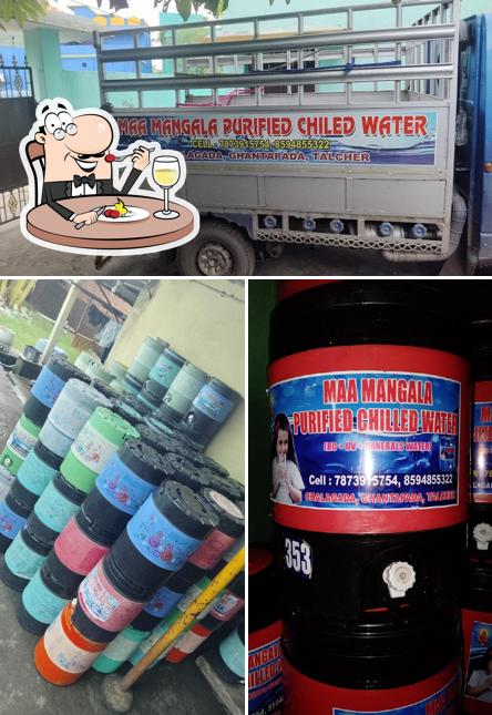 The image of MAA Mangala purified chilled water’s food and exterior