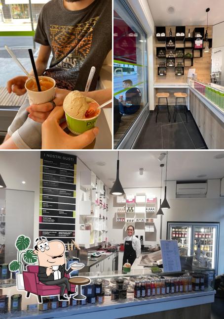 Tra le varie cose da PIKKO - L’Atelier Del Gelato si possono trovare la interni e cibo