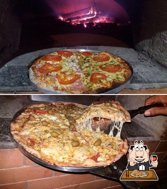 Escolha diferentes tipos de pizza