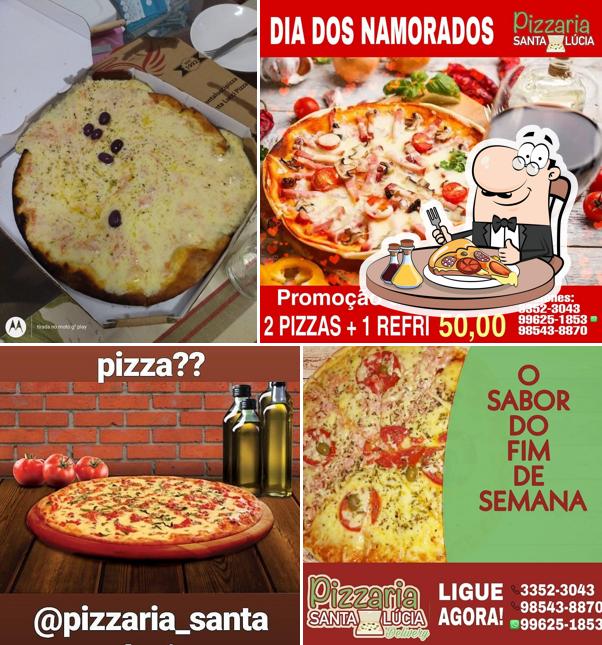 Consiga pizza no Santa Lucci Pizzaria