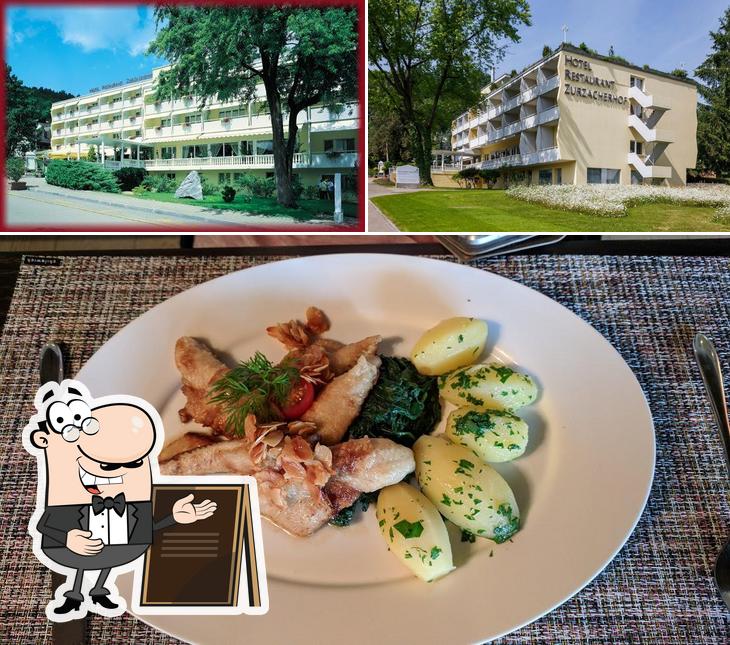 The picture of exterior and food at VitalBoutique Hotel Zurzacherhof in Bad Zurzach