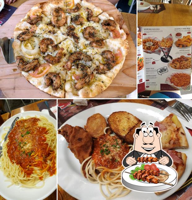 Food at Shakey's Pizza Parlor