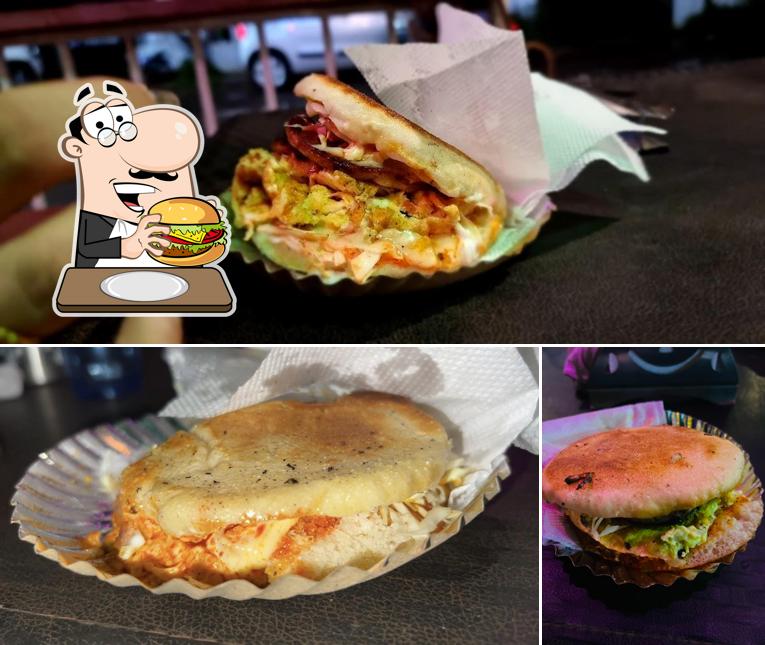 Order a burger at AREA 51 BAR & KITCHEN