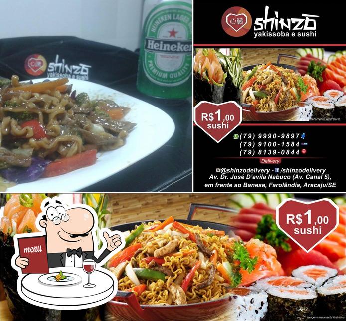 Food at Shinzo Yakissoba e Sushi Aracaju