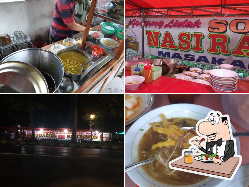 Еда в "Soto Lamongan Nasi Rawon Goyang Lidah"